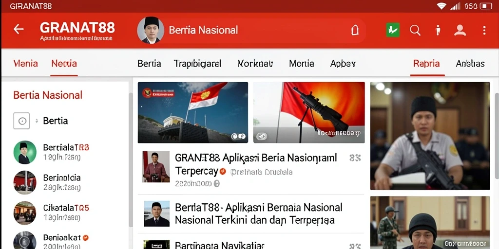 Tampilan antarmuka aplikasi GRANAT88 yang informatif dan menarik.