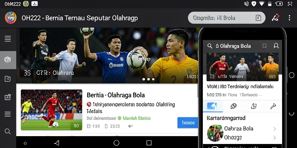 Antarmuka pengguna OH222 yang menarik dan informatif.