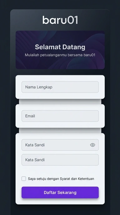 Daftar Akun Baru01 untuk Pengguna Android Indonesia